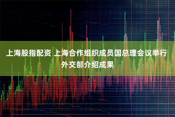 上海股指配资 上海合作组织成员国总理会议举行 外交部介绍成果