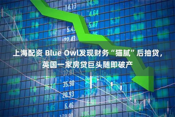 上海配资 Blue Owl发现财务“猫腻”后抽贷,英国一家房贷巨头随即破产