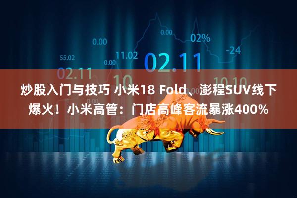 炒股入门与技巧 小米18 Fold、澎程SUV线下爆火！小米高管：门店高峰客流暴涨400%